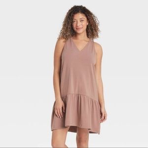 A new day XL sleeveless light purple ruffle hem